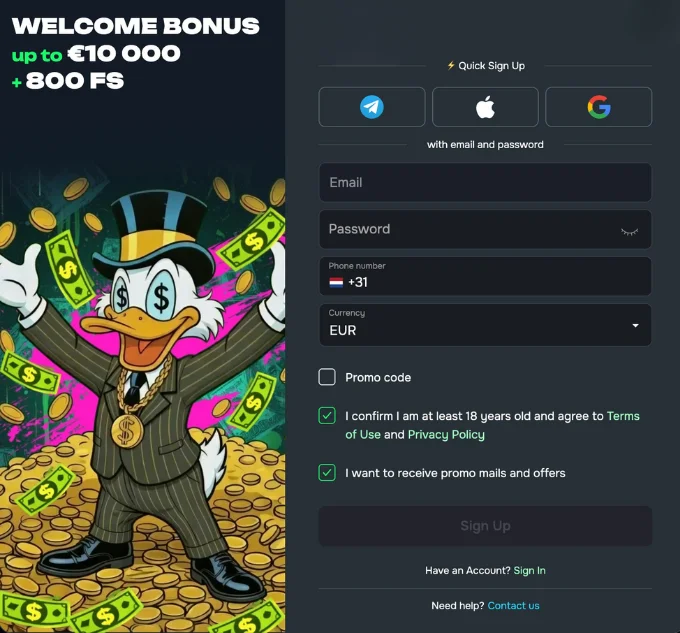 cashobet sign up